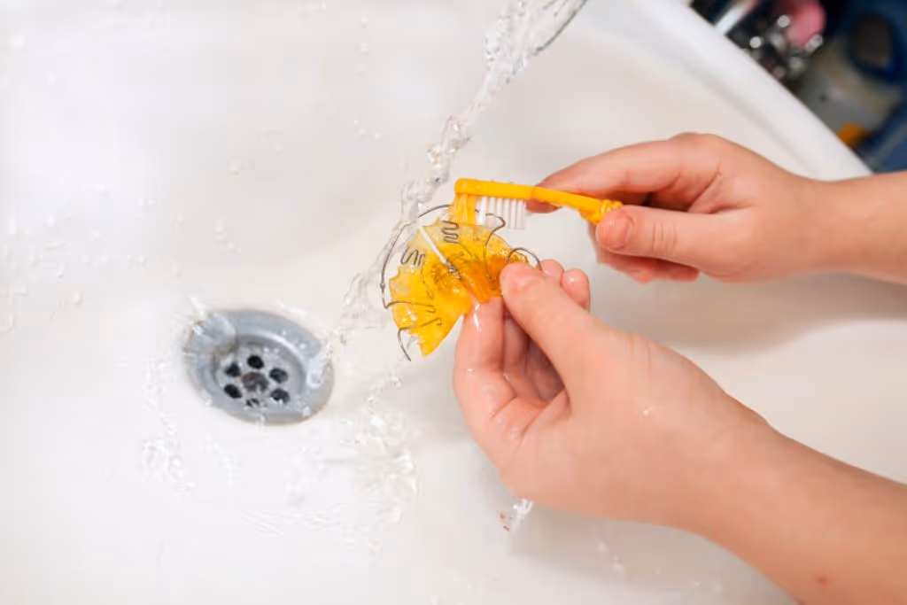 Cuidado de los retenedores dentales 