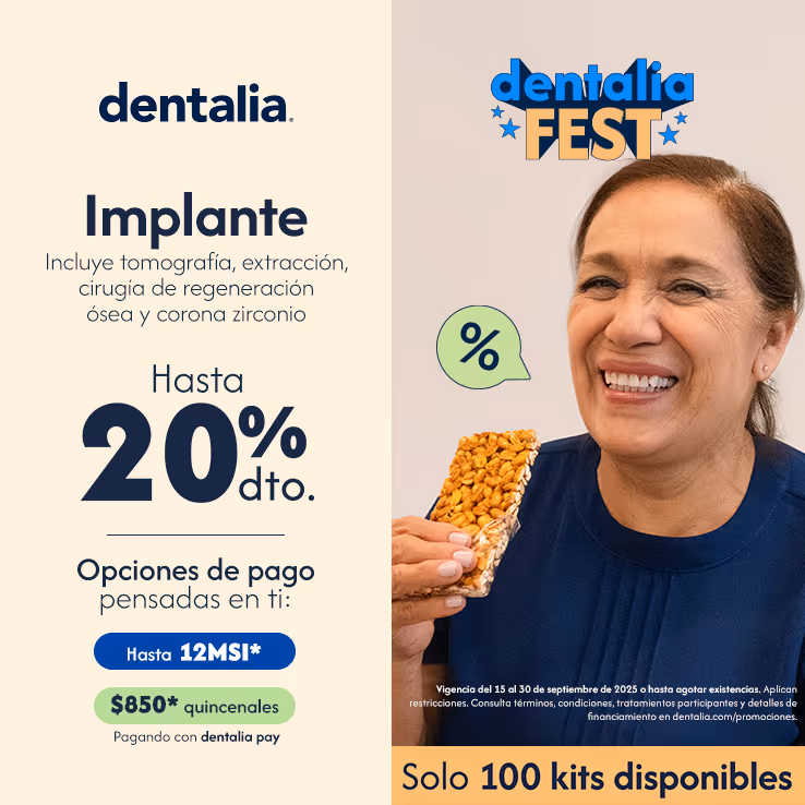 Implante (Incluye Tomografía, Implante de Titanio y Corona de zirconio)