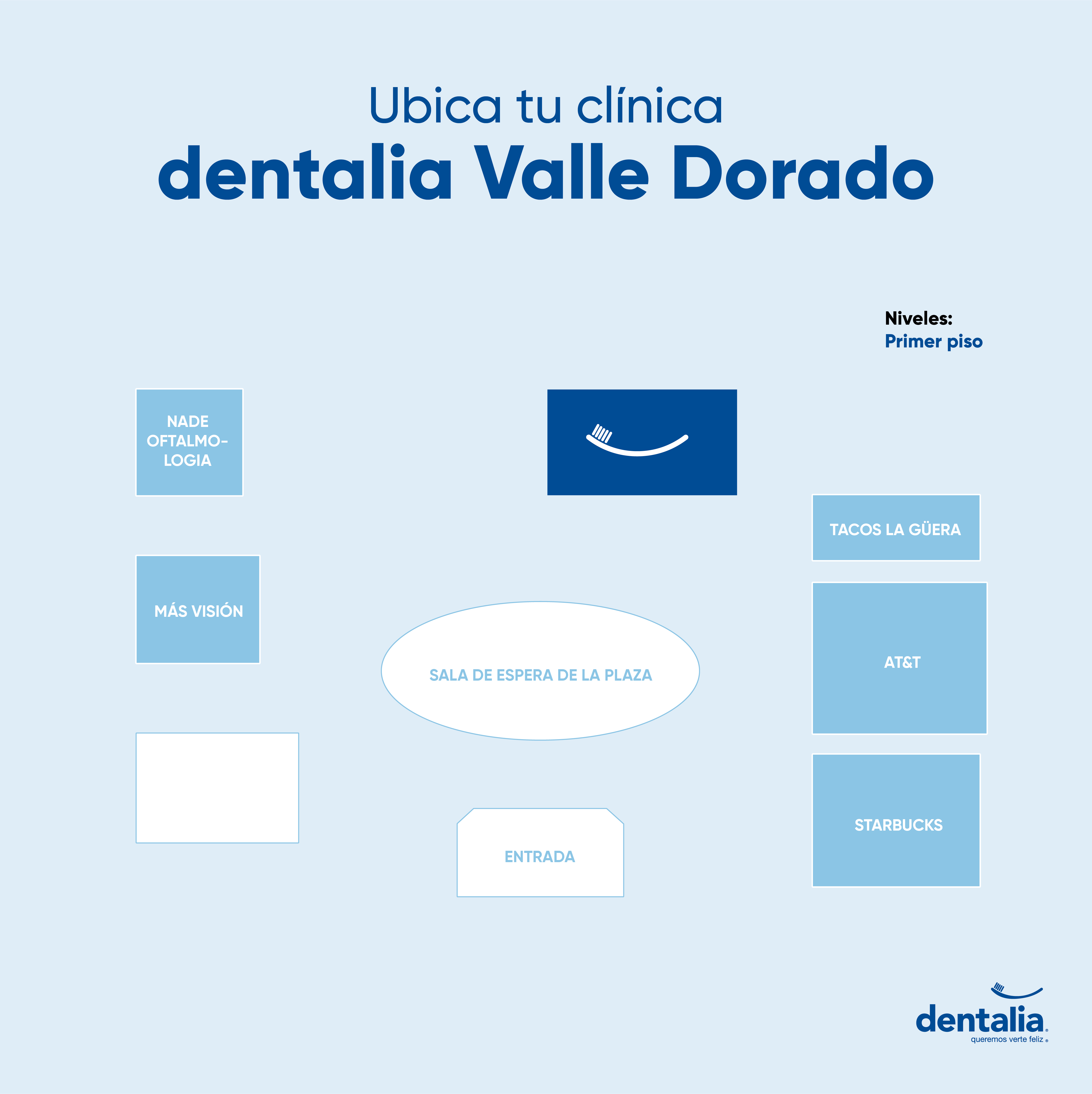 Primer piso, al fondo.