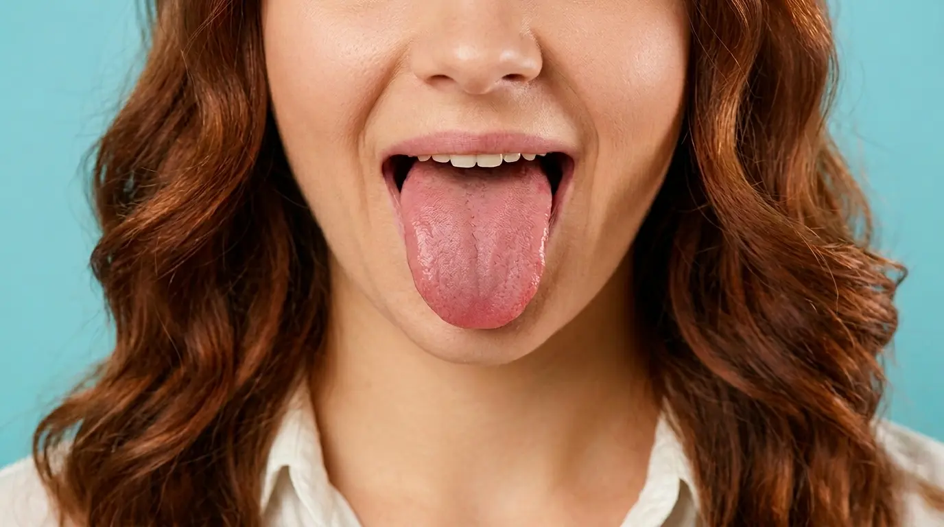 persona sacando la lengua