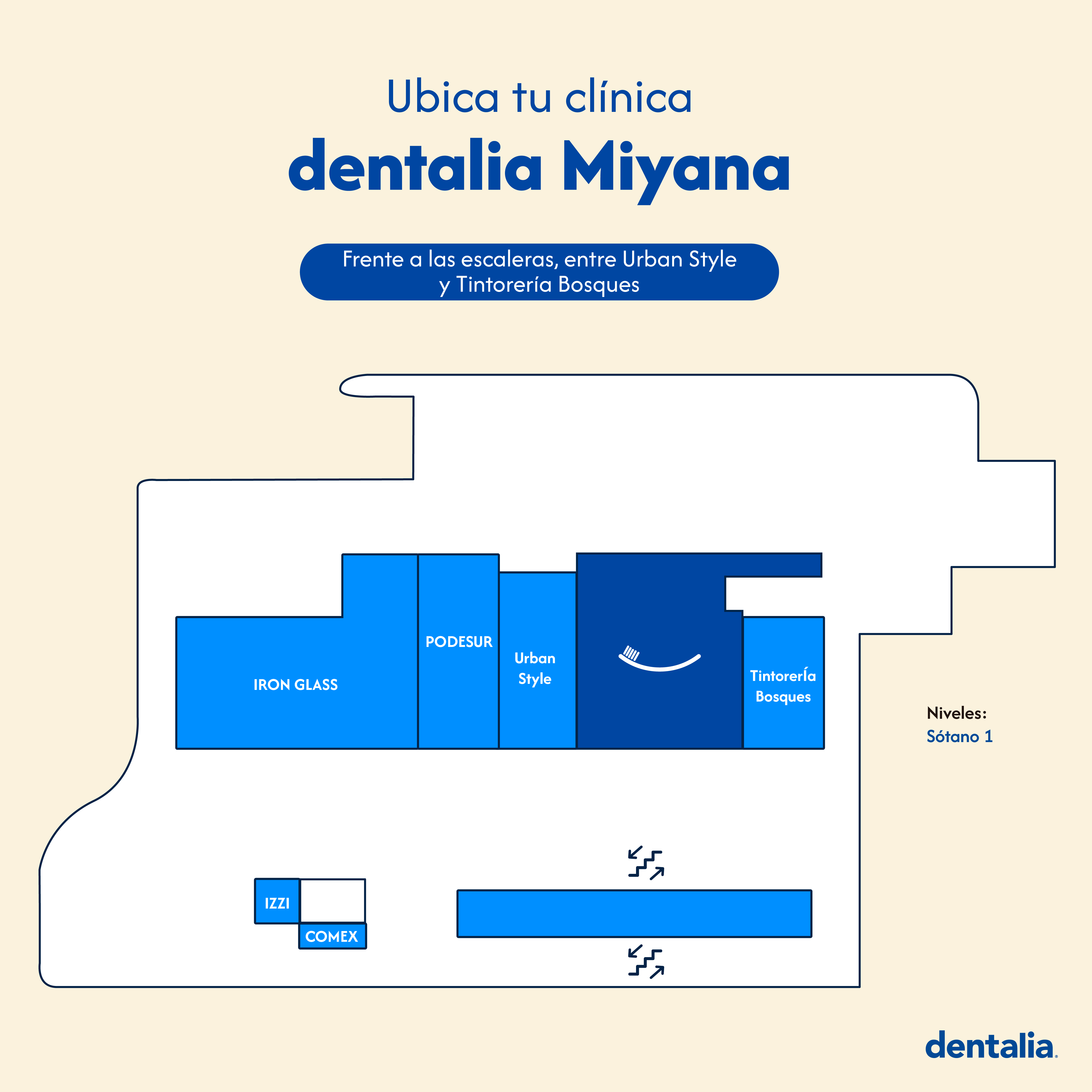 Sótano 1, junto a la lavandería y estética.