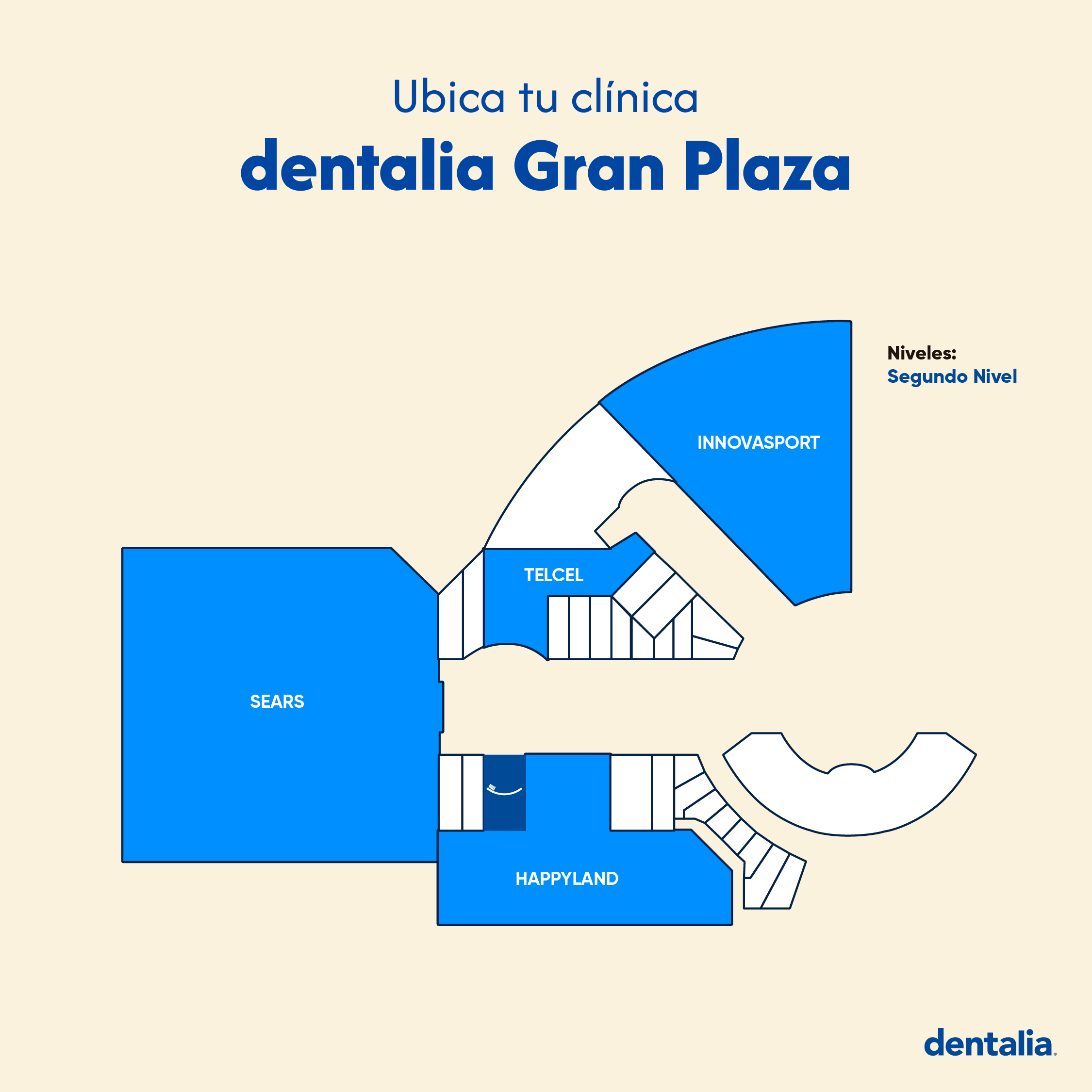 Dentro de la plaza comercial La Gran Plaza, segundo piso, frente a tienda de celulares.