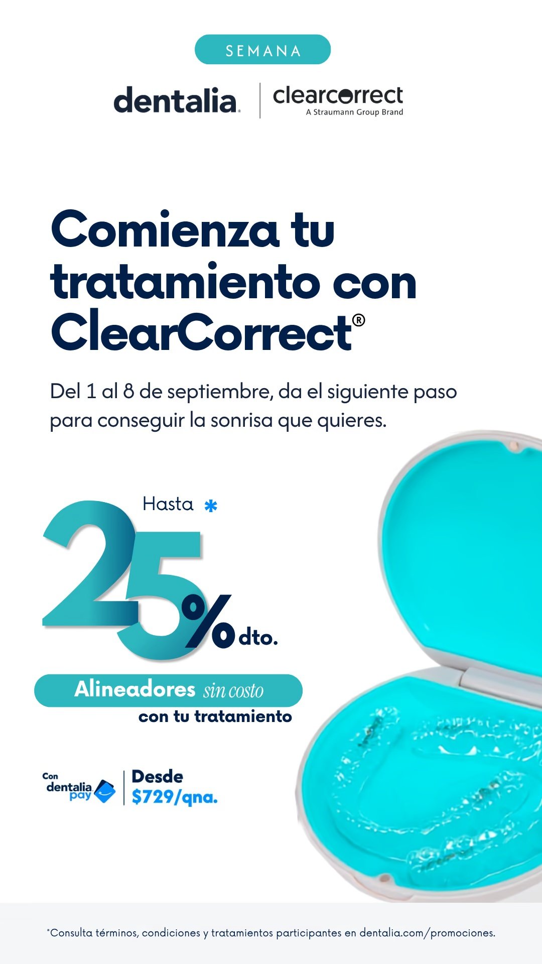 Tu sonrisa, tu mejor alineación. Hasta 25% de descuento.
Alineadores al mejor precio.