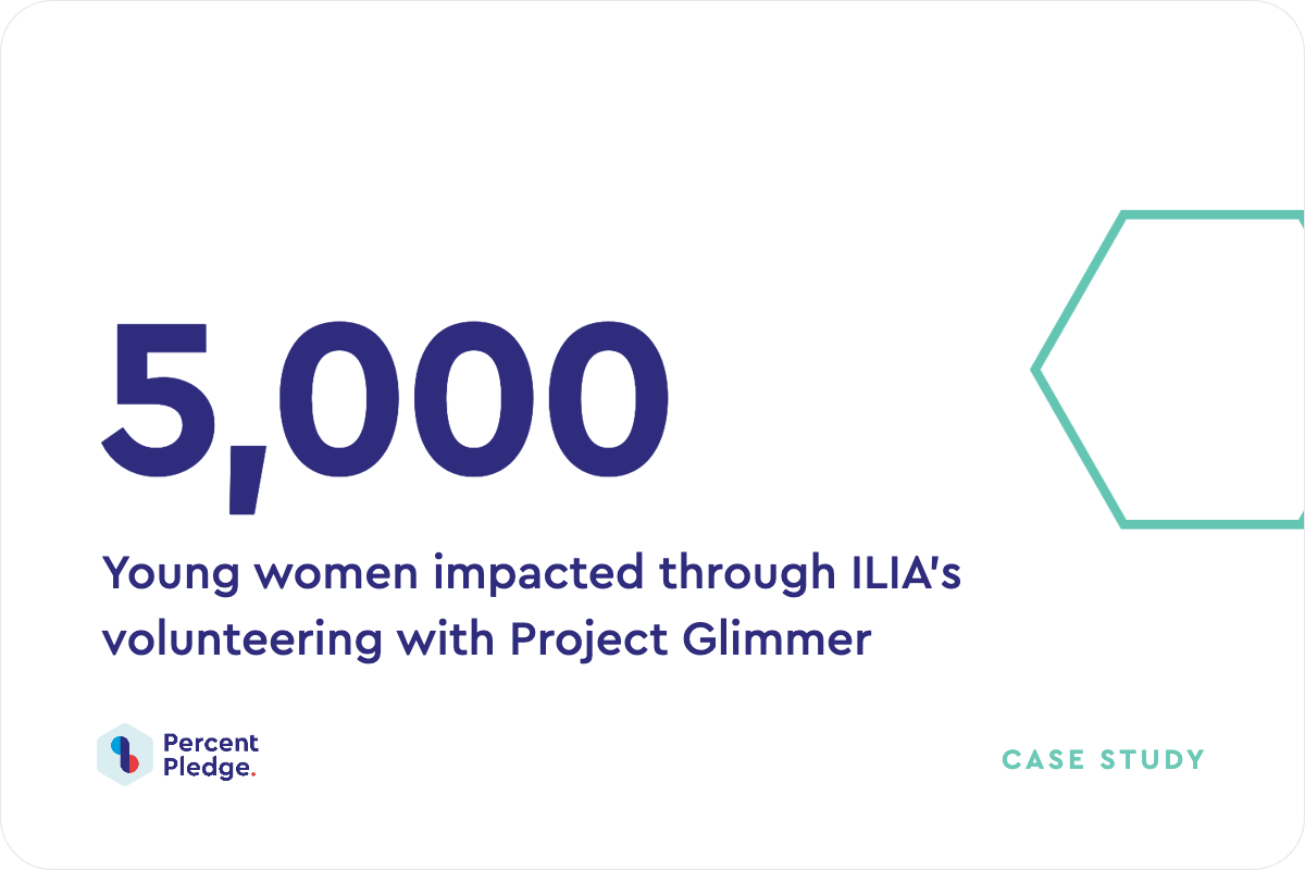 Ilia Volunteers with Project Glimmer, Positively Impacting 5,000 Young Women