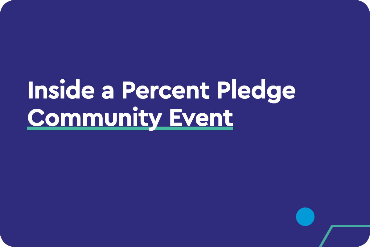Inside a Percent Pledge Community Event