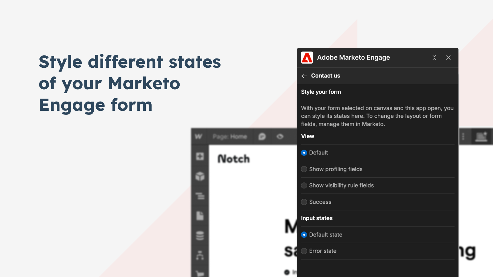 Style different states of your Marketo Engage Form