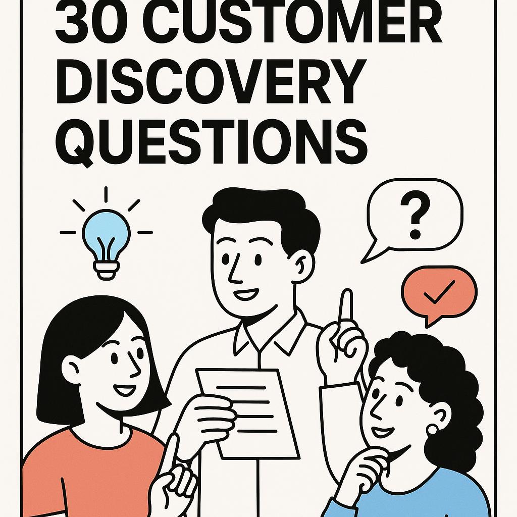 30 Customer Discovery Questions That Reveal What Your Users Actually Want (Before You Build the Wrong Thing)