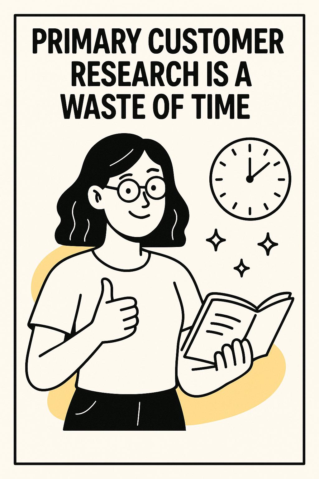 Primary Customer Research Is a Waste of Time (Unless You Do This Instead)