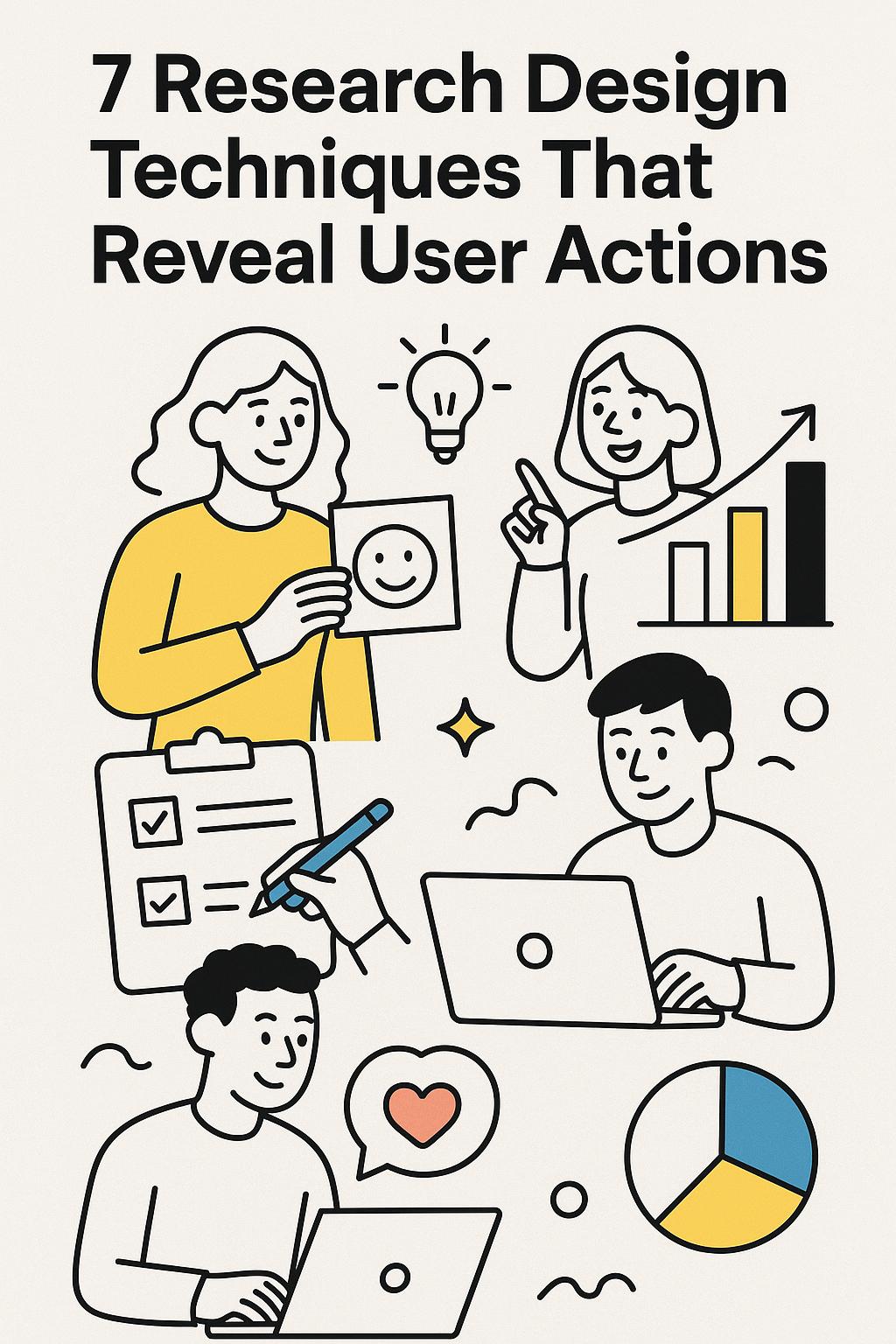 7 Research Design Techniques That Reveal What Users Actually Do (Not What They Say)