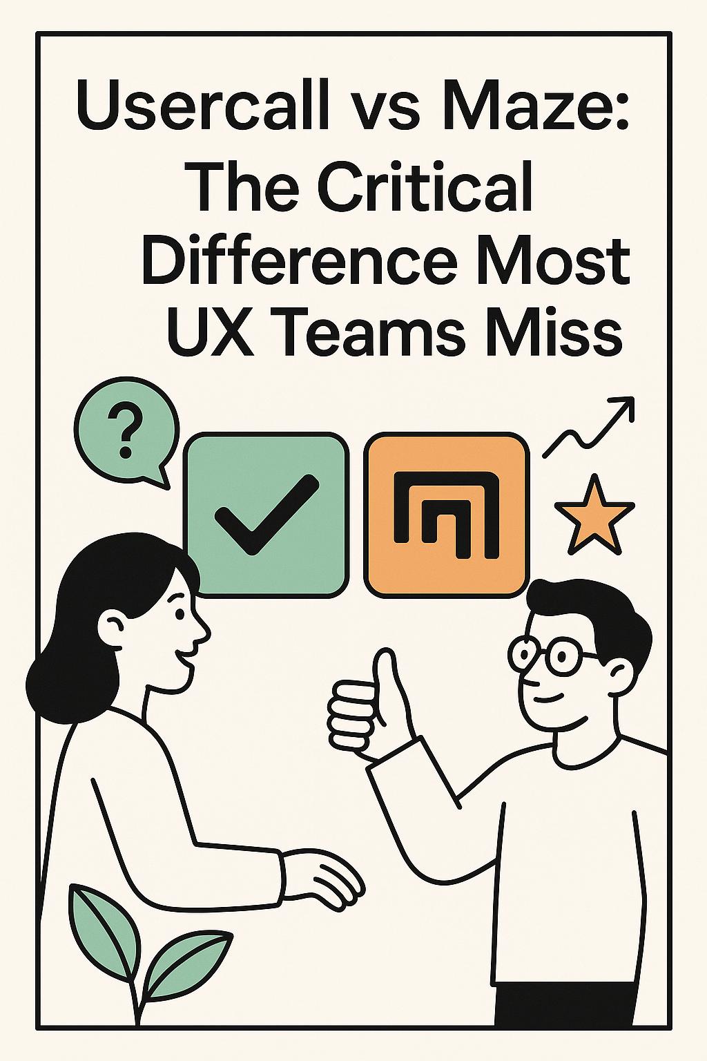 Usercall vs Maze: The Critical Difference Most UX Teams Miss (And Why It Costs You Real Users)
