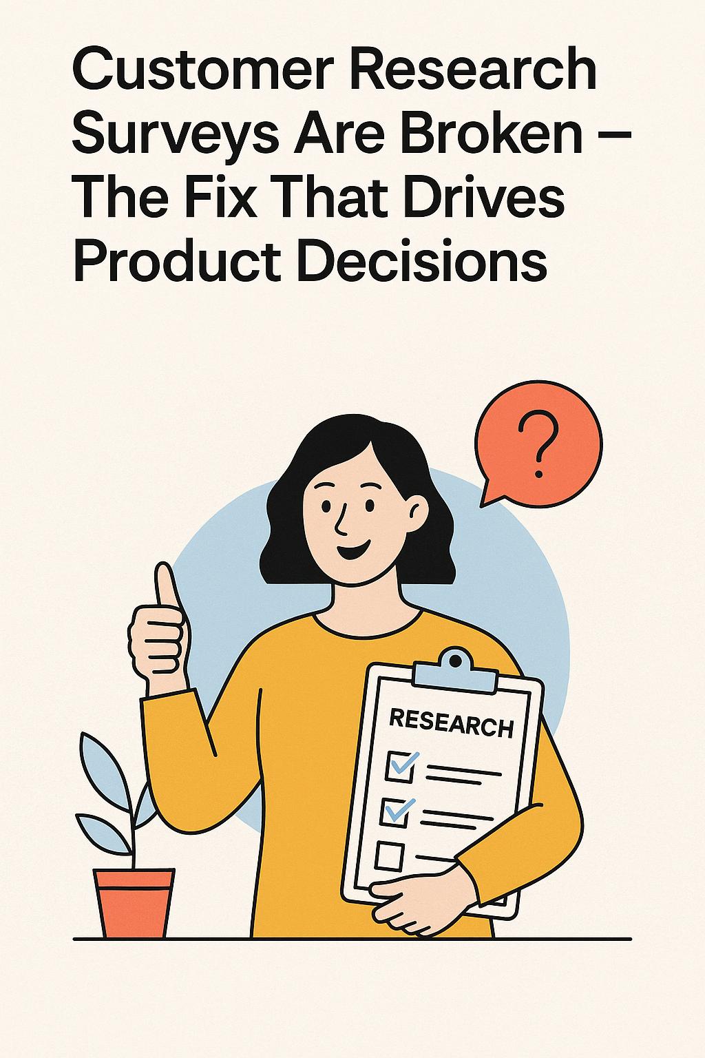 Customer Research Surveys Are Broken (Here’s the Fix That Actually Drives Product Decisions)