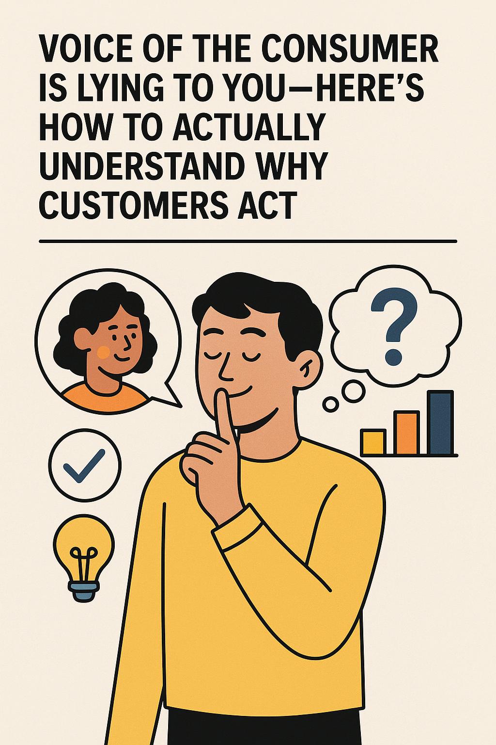 Voice of the Consumer Is Lying to You—Here’s How to Actually Understand Why Customers Act