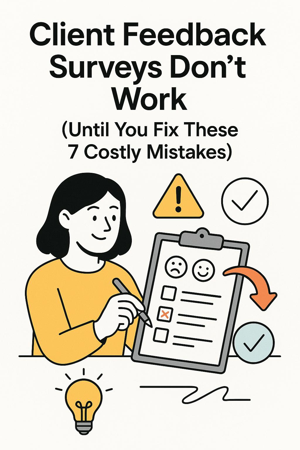 Client Feedback Surveys Don’t Work (Until You Fix These 7 Costly Mistakes)