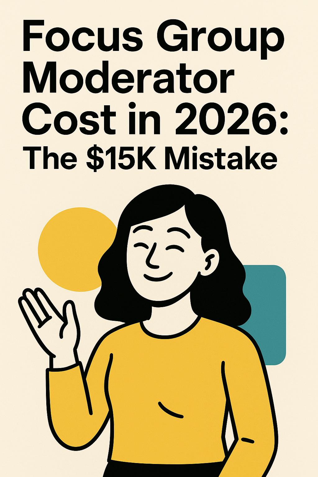 Focus Group Moderator Cost in 2026: The $15K Mistake Most Teams Still Make