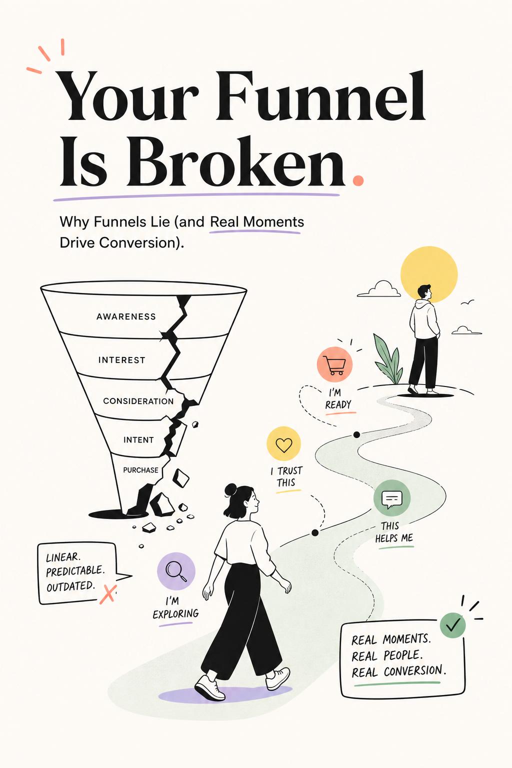 Customer Decision Journey Is Broken: Why Your Funnel Lies (and the Real Moments That Actually Drive Conversion)