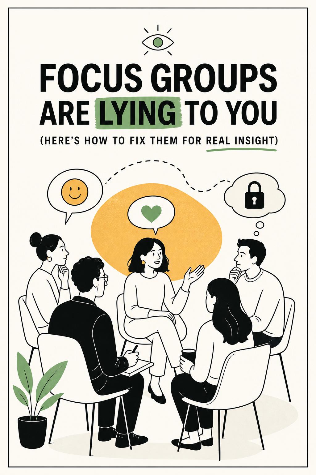Respondent Focus Groups Are Lying to You (Here’s How to Fix Them for Real Insight)