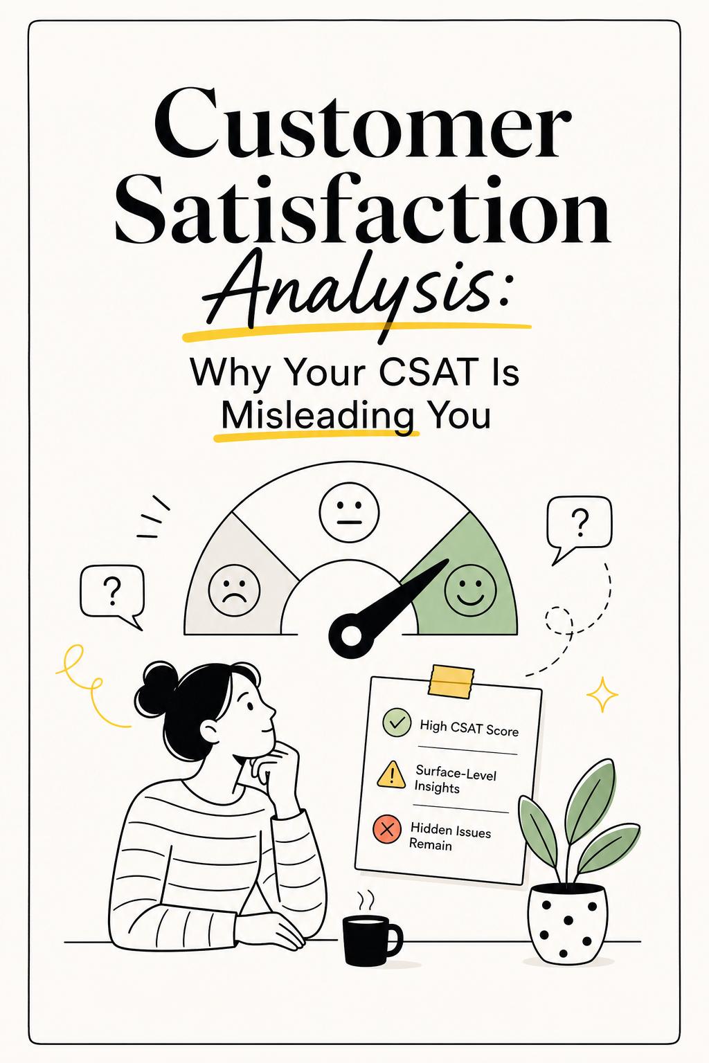 Customer Satisfaction Analysis: Why Your CSAT Is Misleading You (And the Smarter Way to Fix It)