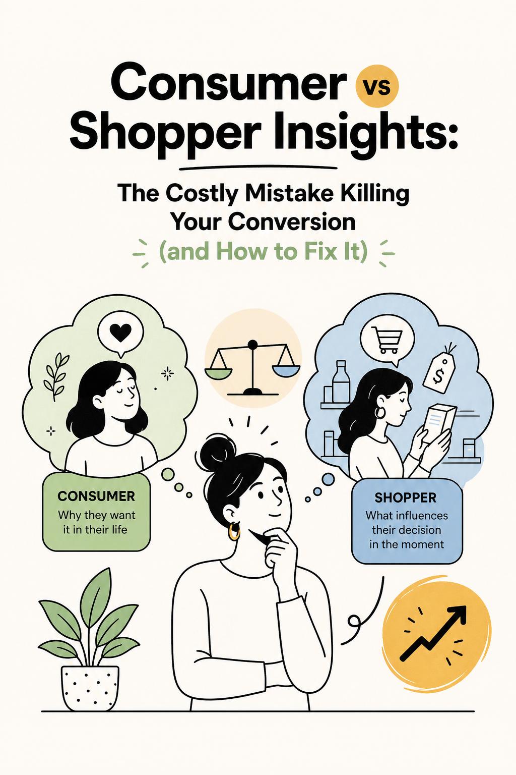 Consumer vs Shopper Insights: The Costly Mistake Killing Your Conversion (and How to Fix It)