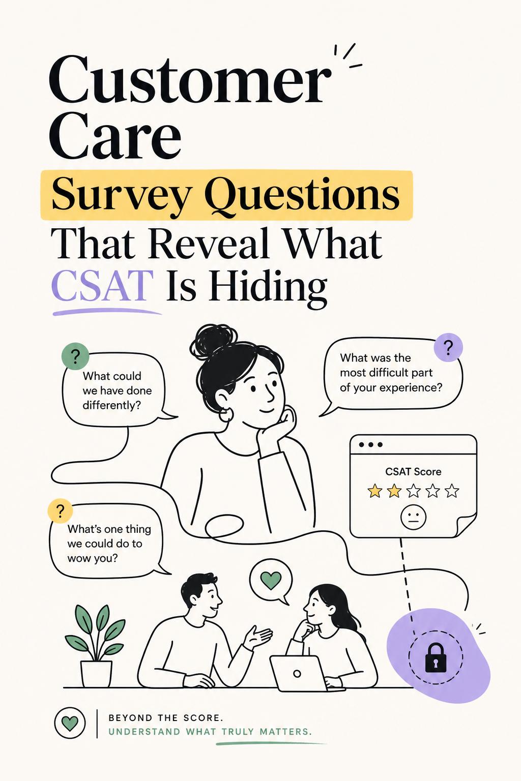 Customer Care Survey Questions That Reveal What CSAT Is Hiding (27 That Actually Work)