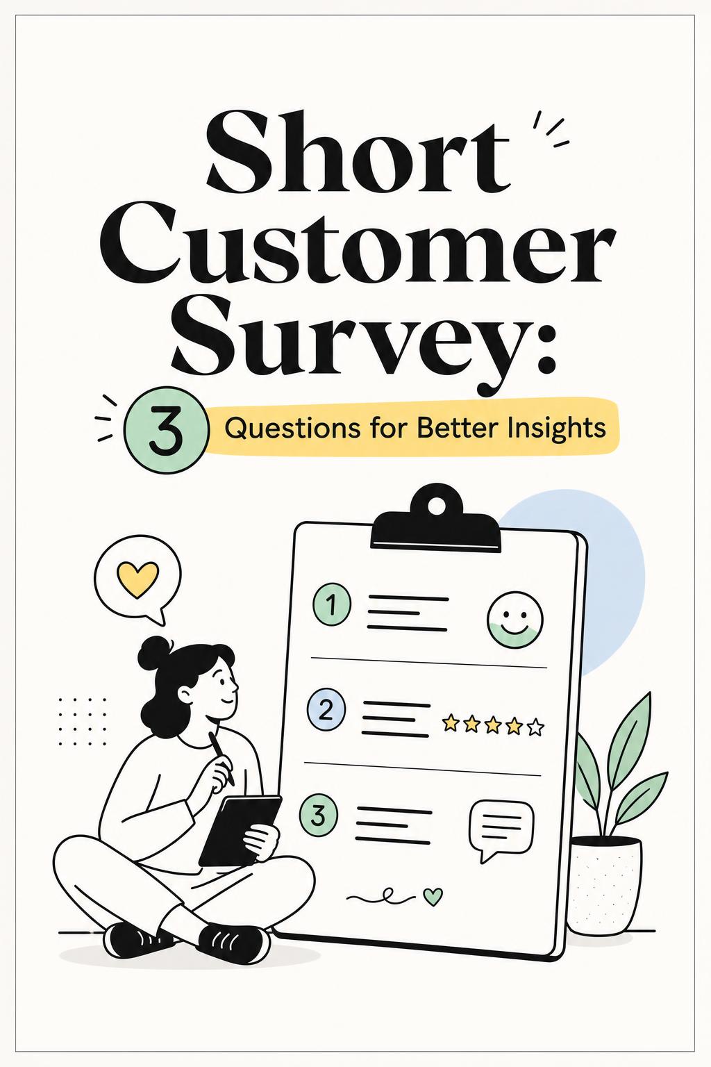 Short Customer Satisfaction Survey: 3 Questions That Get More Responses (and Better Insights)