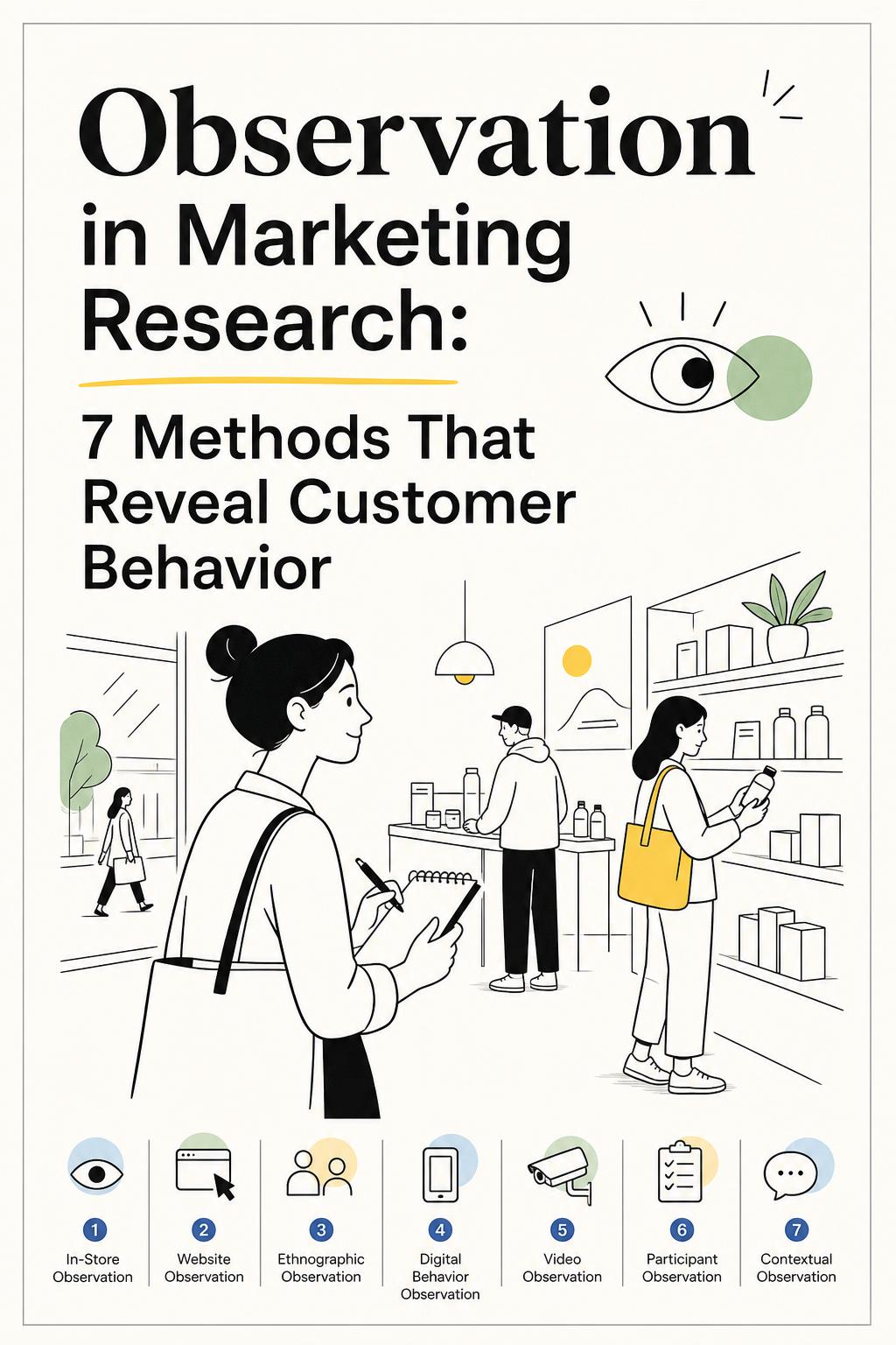 Types of Observation in Marketing Research: The 7 Methods That Actually Reveal Why Customers Act