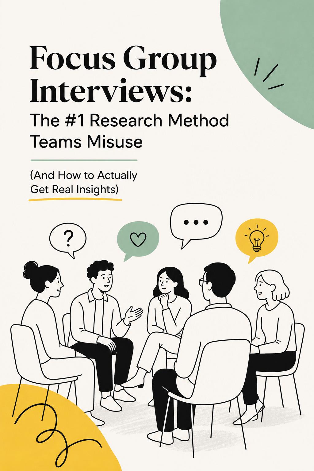Focus Group Interviews: The #1 Research Method Teams Misuse (And How to Actually Get Real Insights)