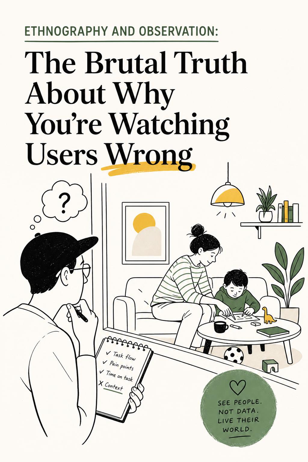 Ethnography and Observation: The Brutal Truth About Why You’re Watching Users Wrong