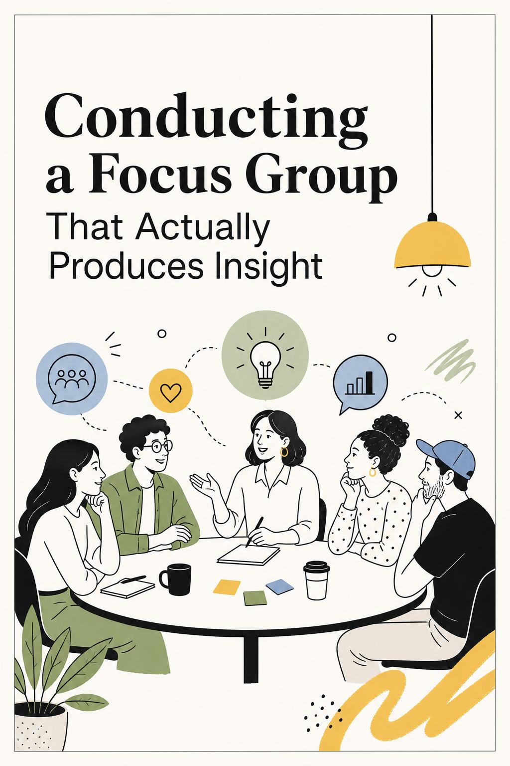 Conducting a Focus Group That Actually Produces Insight (Not Just Opinions)