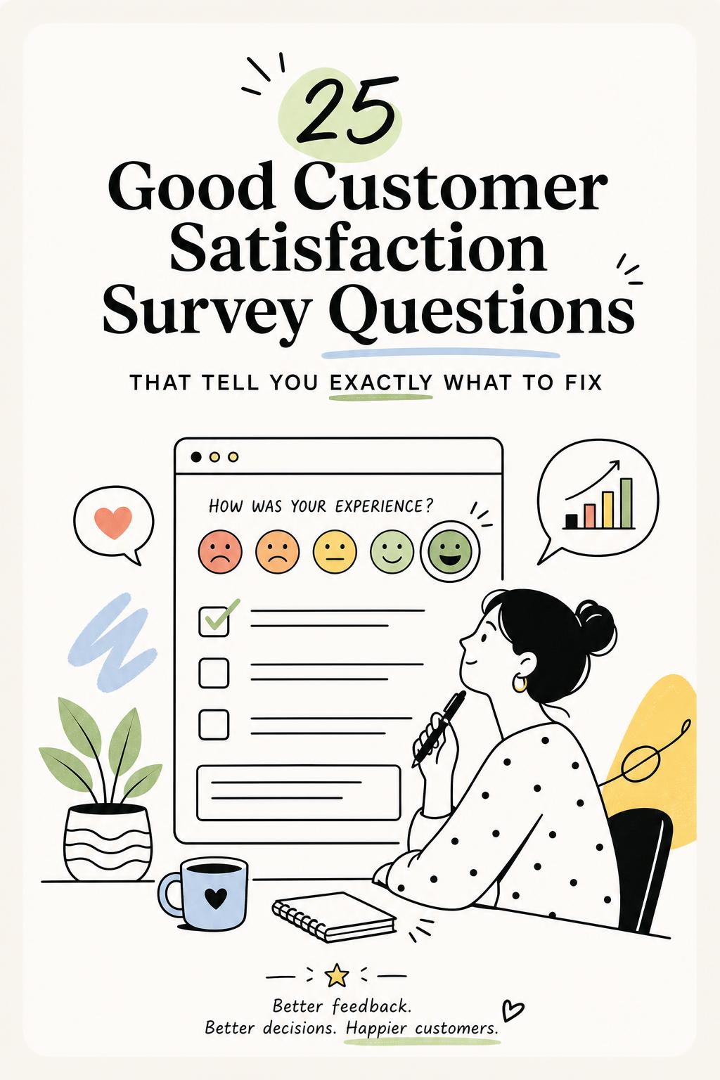 25 Good Customer Satisfaction Survey Questions That Tell You Exactly What to Fix