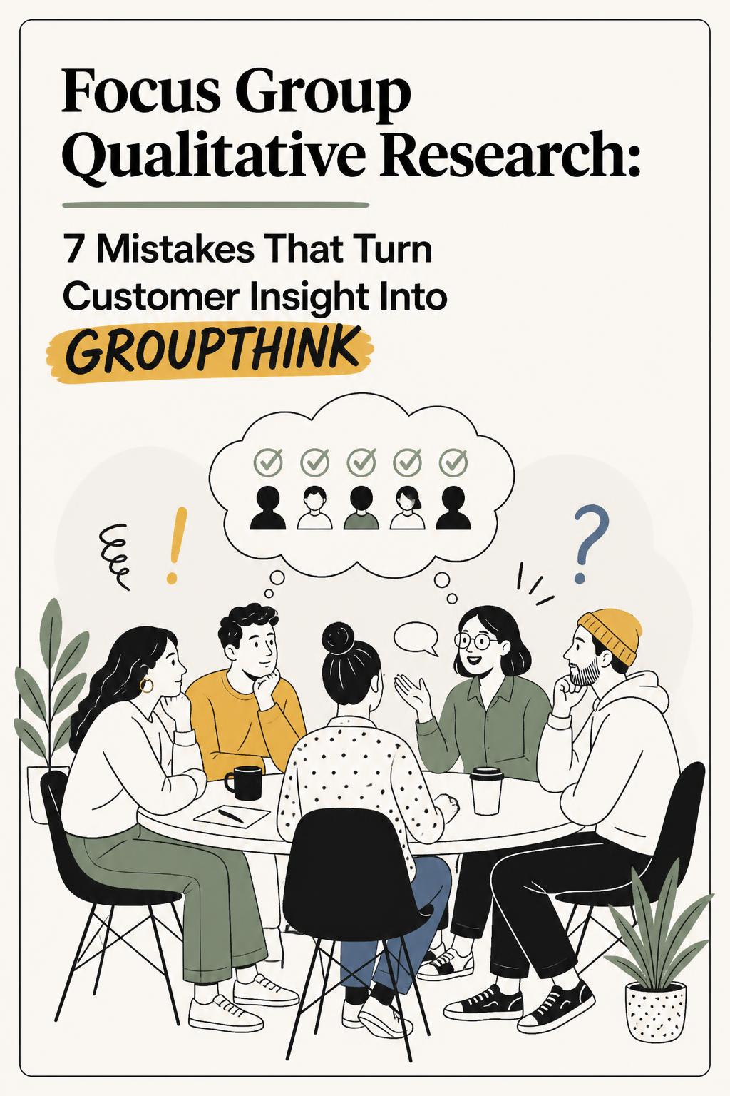 Focus Group Qualitative Research: 7 Mistakes That Turn Customer Insight Into Groupthink