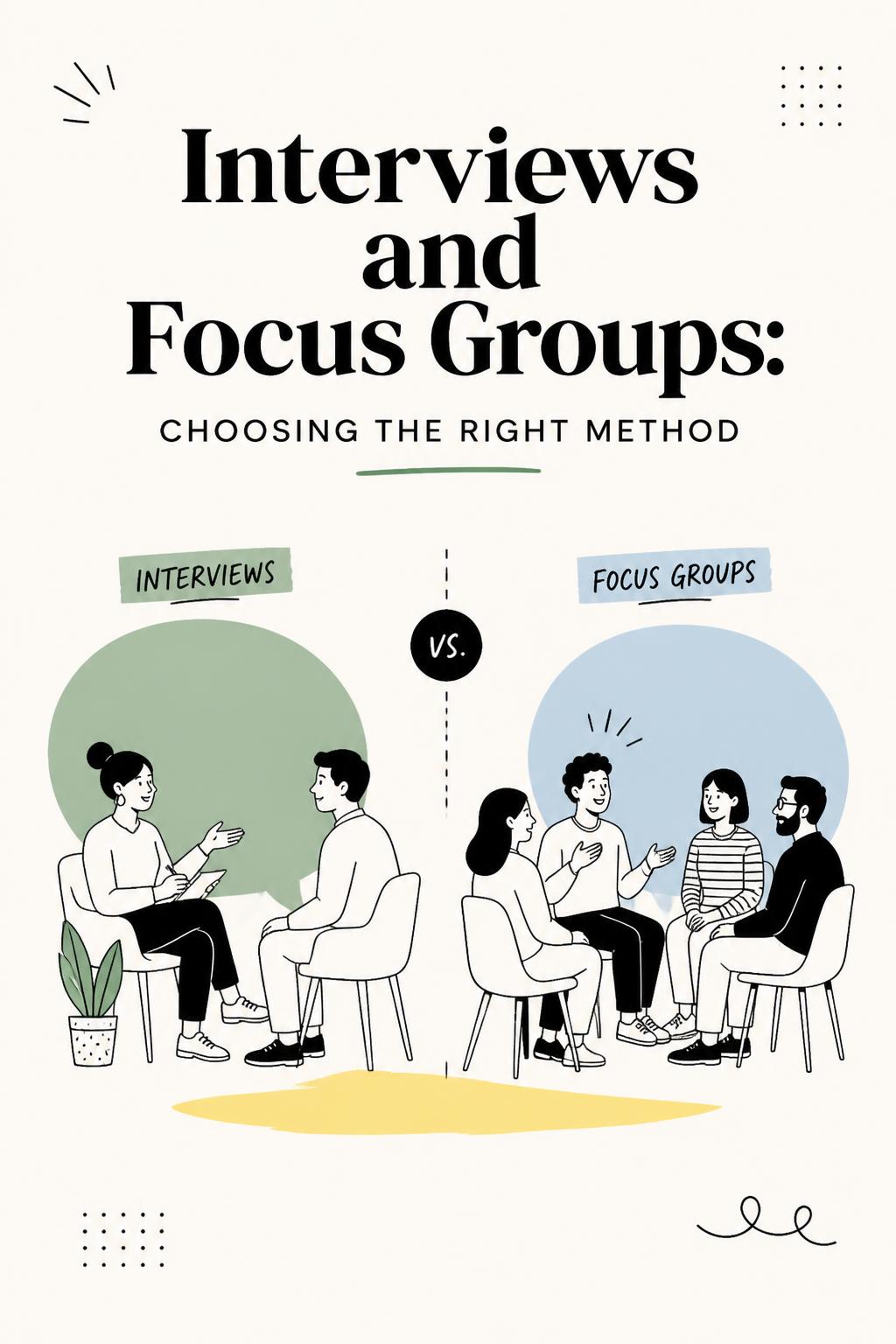Interviews and Focus Groups: How to Choose the Right Method Before You Waste Your Research Budget