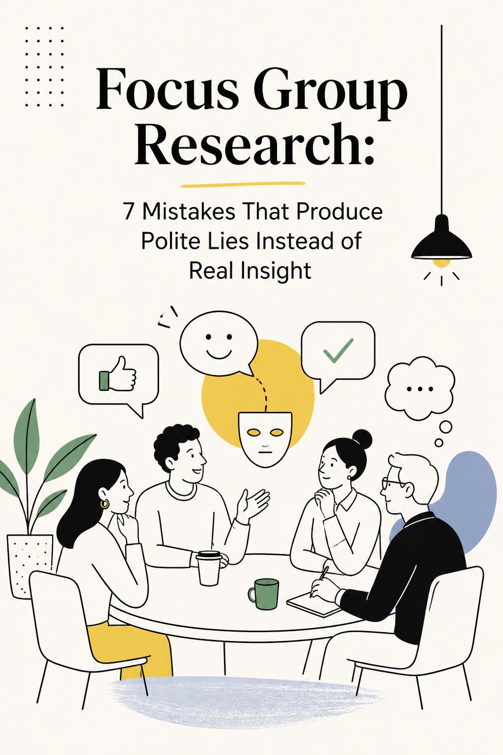 Focus Group Research: 7 Mistakes That Produce Polite Lies Instead of Real Insight