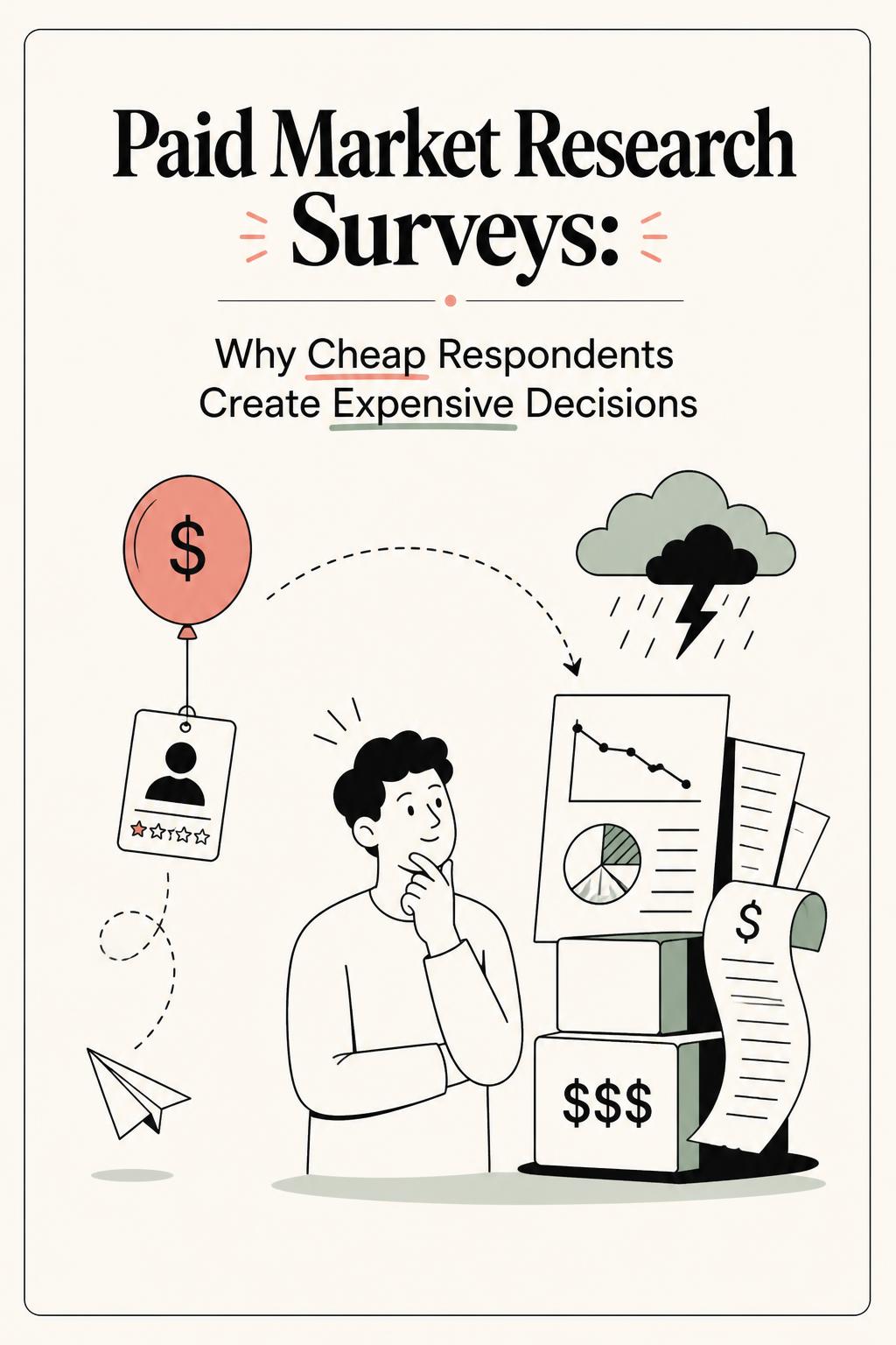 Paid Market Research Surveys: Why Cheap Respondents Create Expensive Decisions