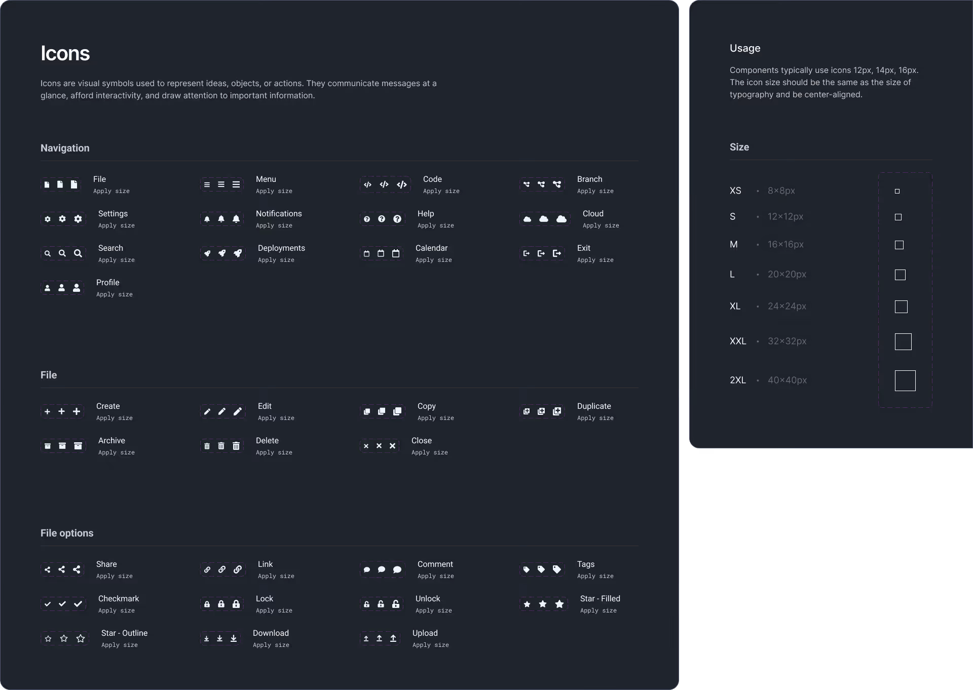 Design system
Icons | Sample