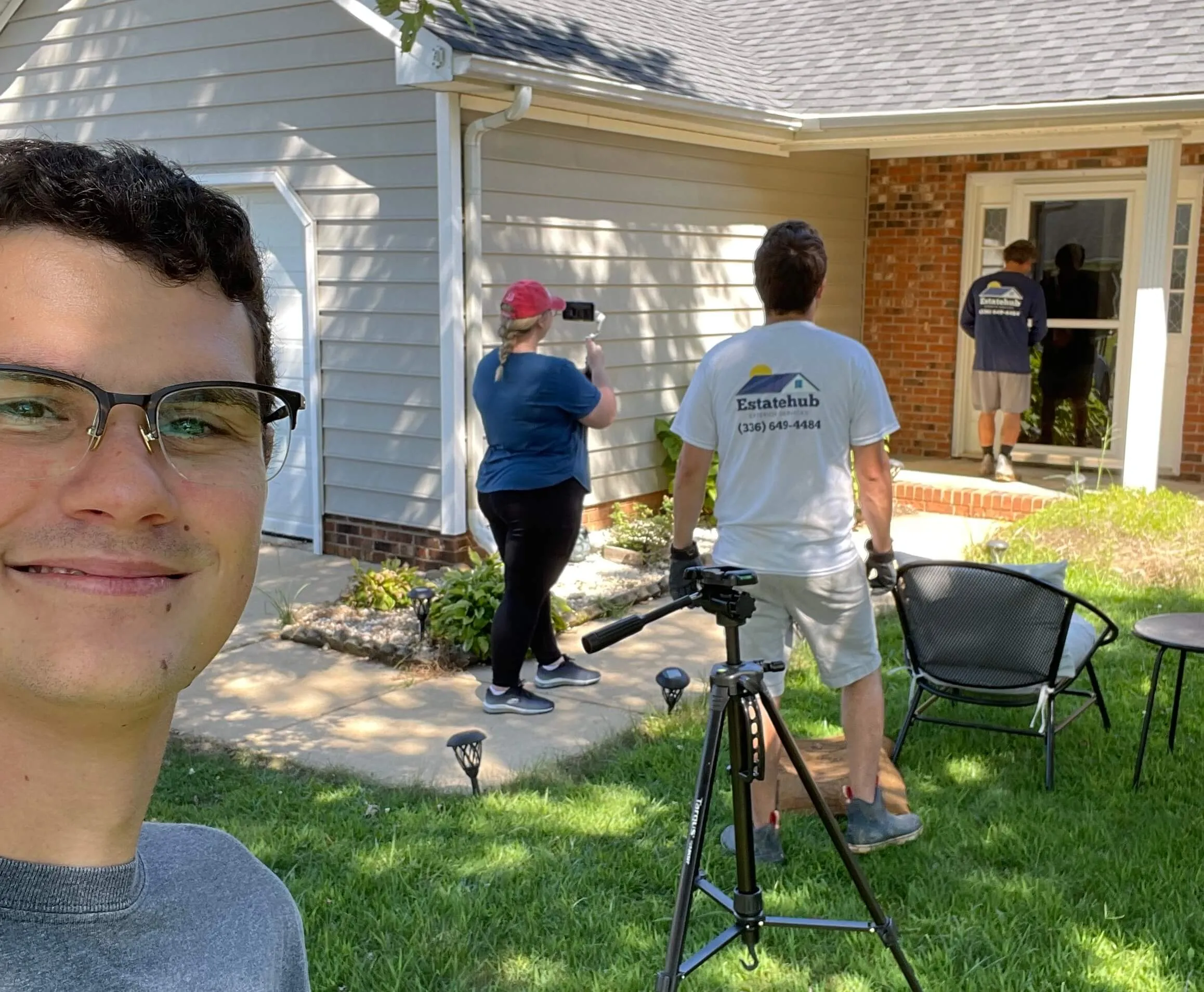 Estatehub team filming training content