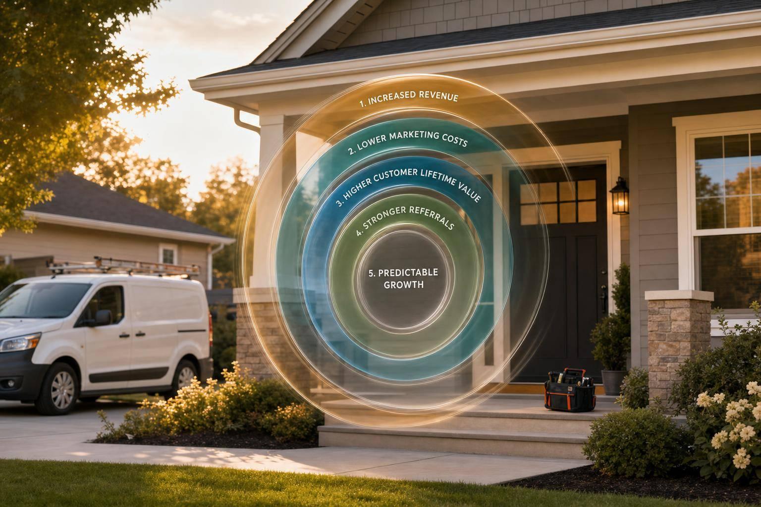 Improve customer retention to cut acquisition costs, raise lifetime value, stabilize cash flow, and boost ROI for home service firms.