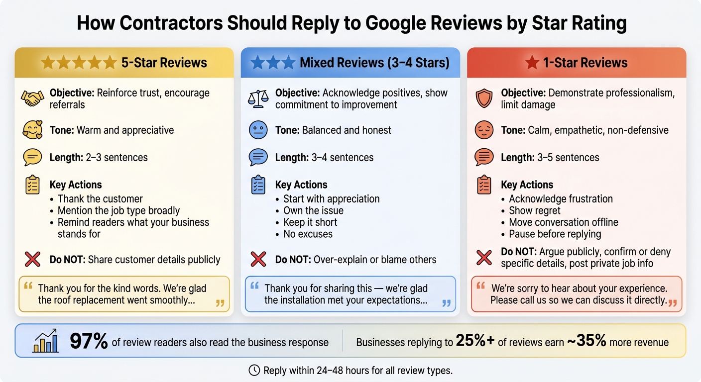 How Contractors Should Reply to Google Reviews by Star Rating