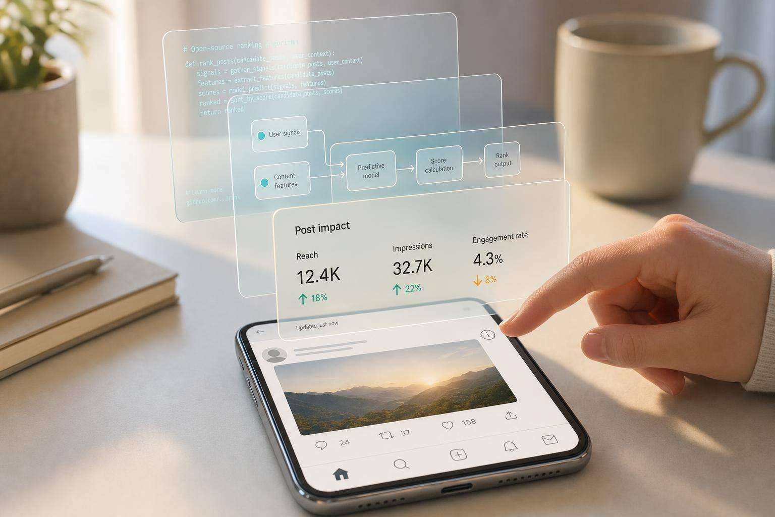 X open-sources parts of its ranking algorithm and adds user transparency tools to show account/post impacts.