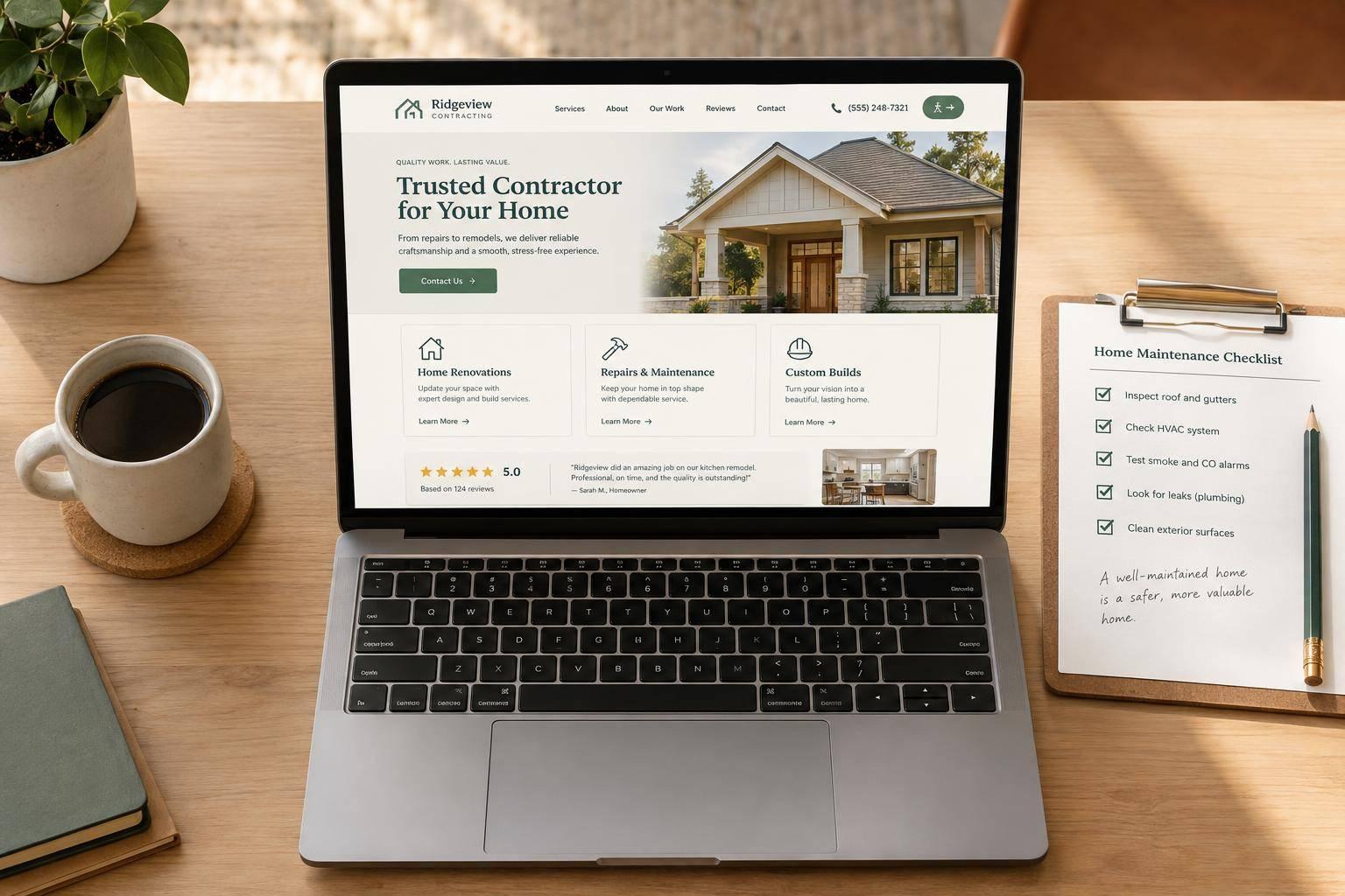 What Great Contractor Website Design Looks Like Now