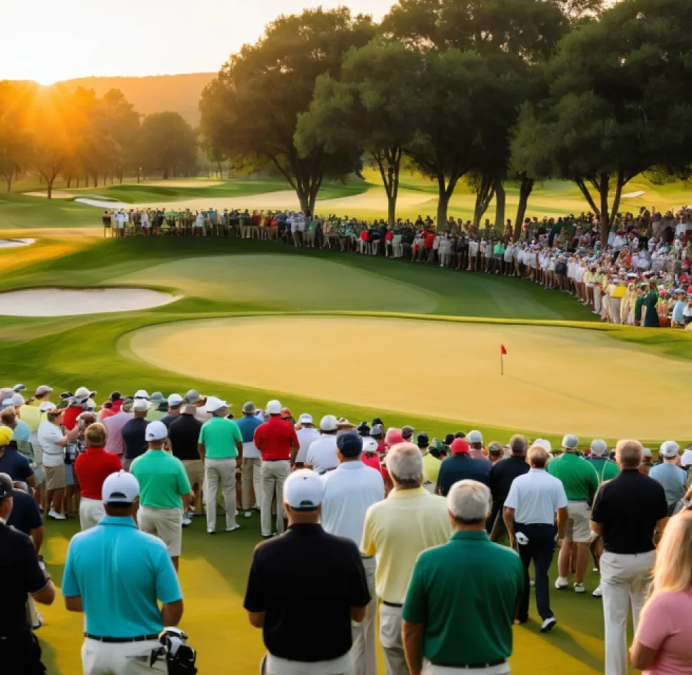 Photo of professional golf tournament 