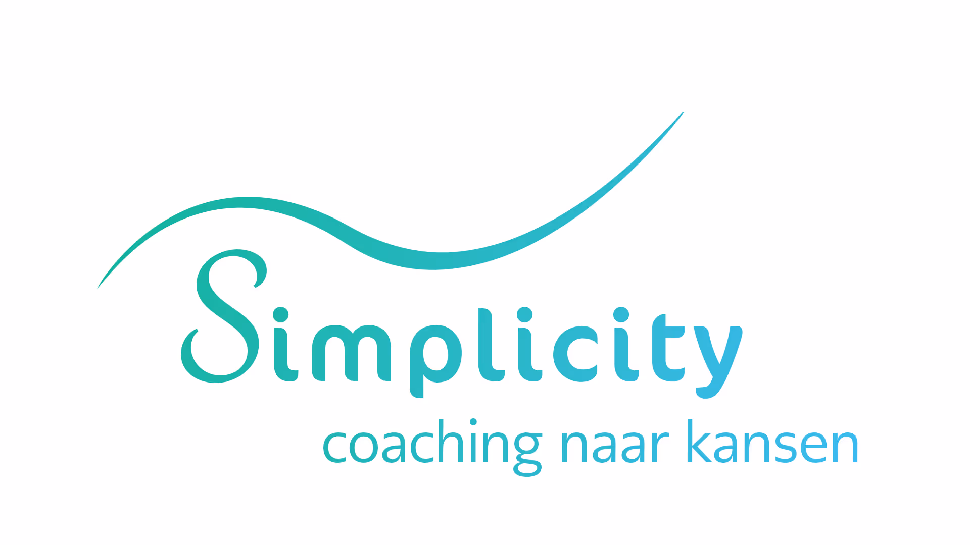Simplcity logo met golvende lijn en tekst 'coaching naar kansen'