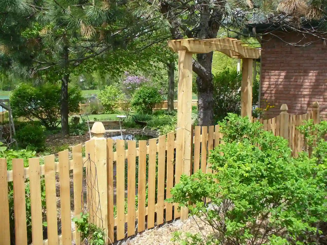 first photo of white beautiful fence