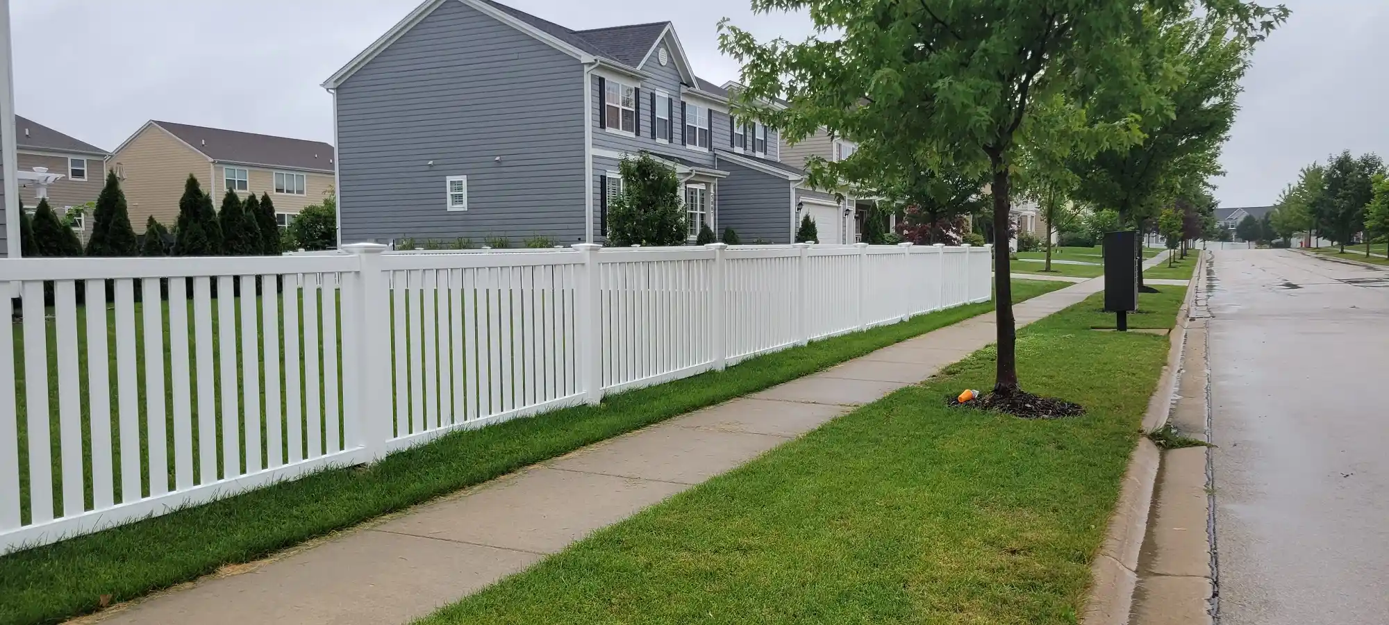 first photo of white beautiful fence