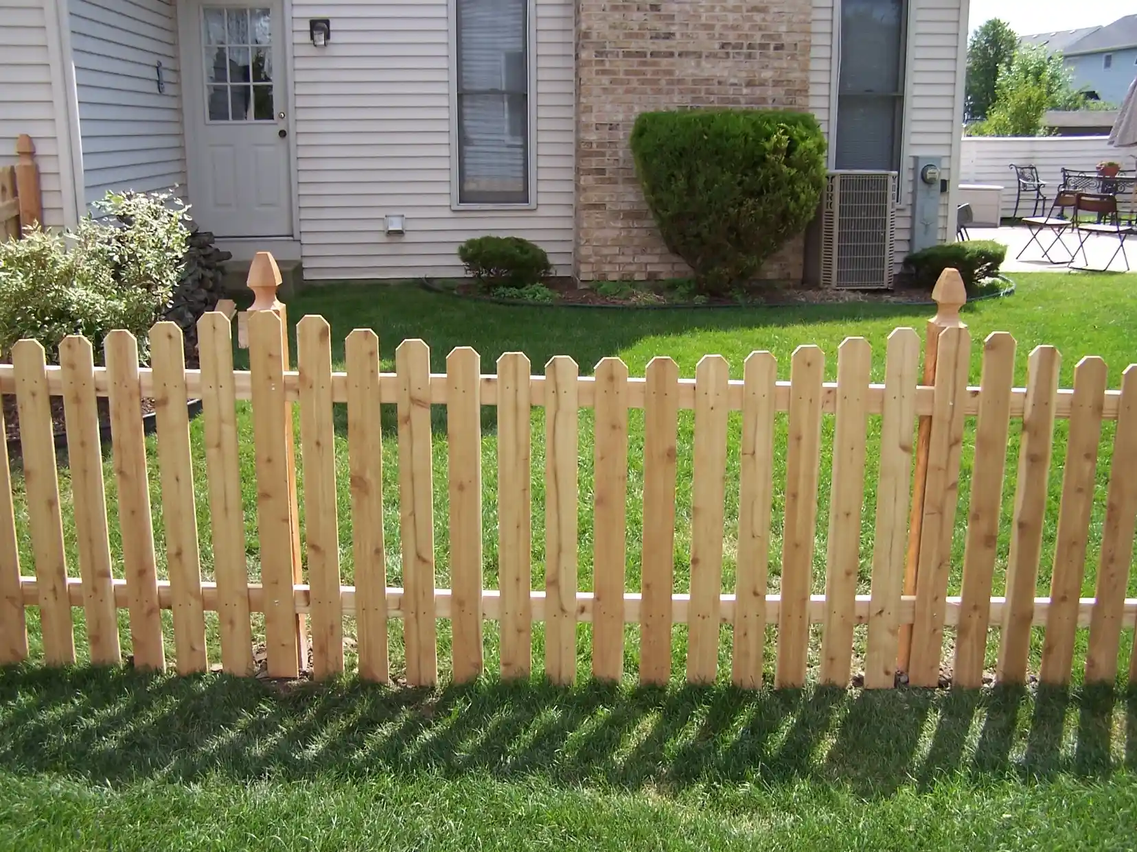 first photo of white beautiful fence