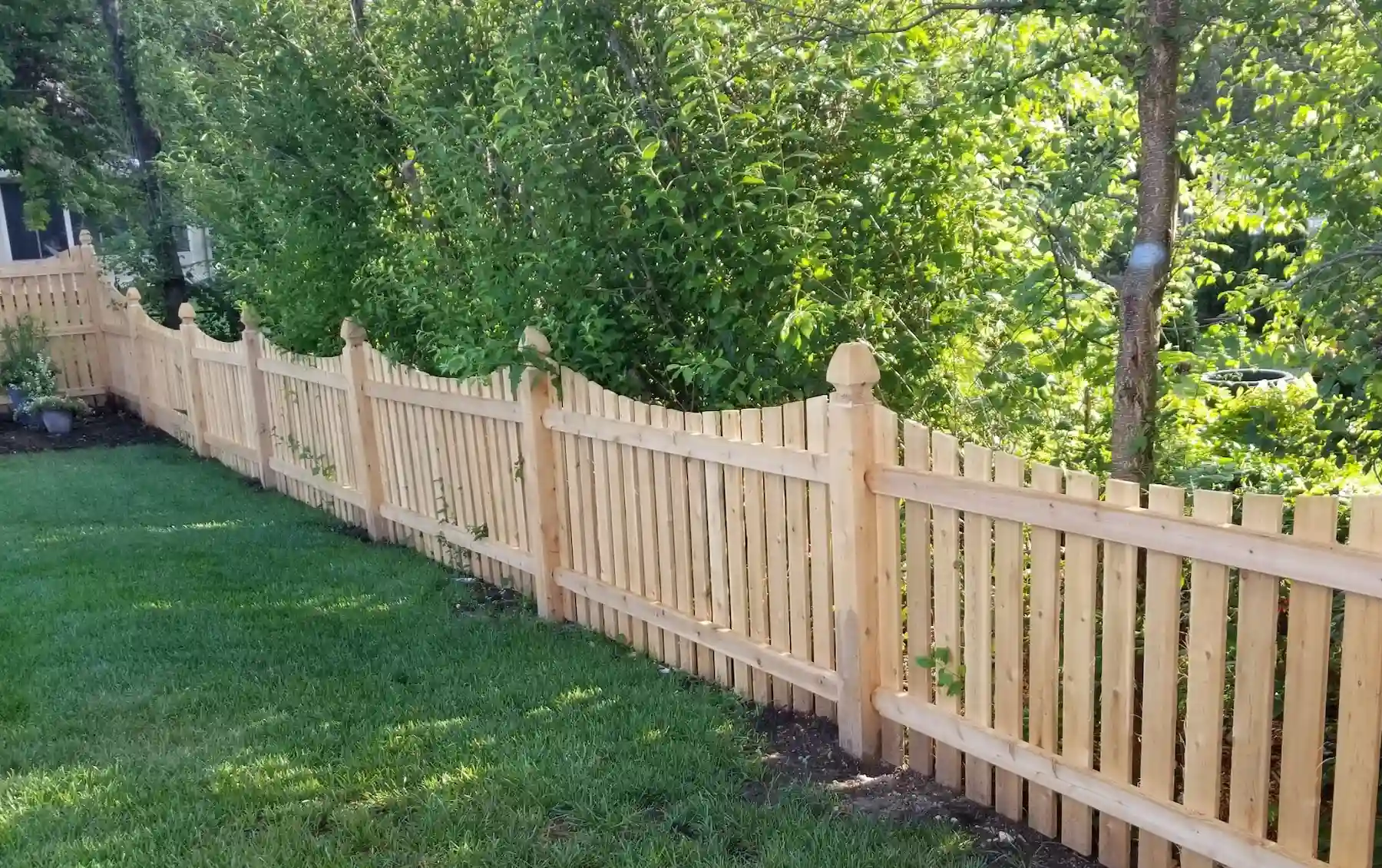 first photo of white beautiful fence
