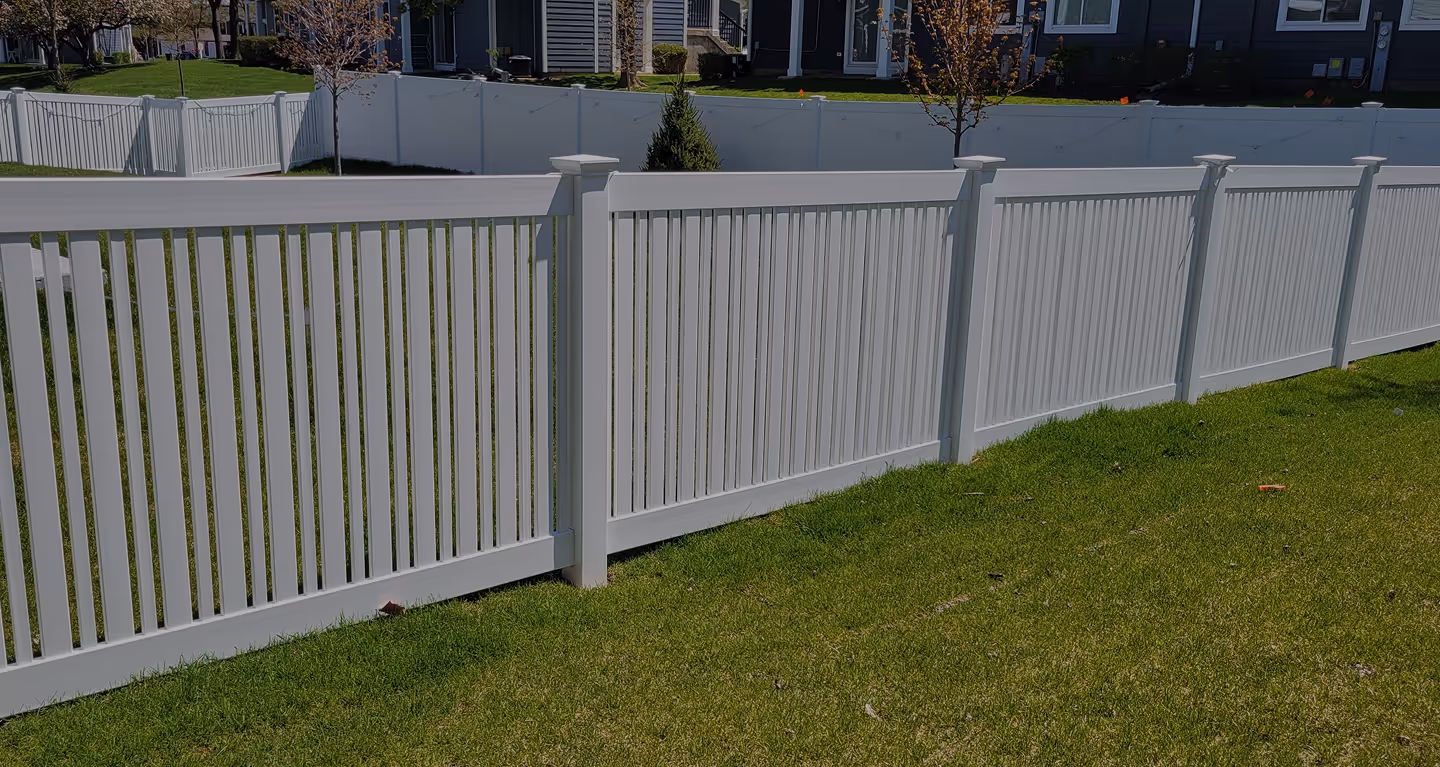 first photo of white beautiful fence