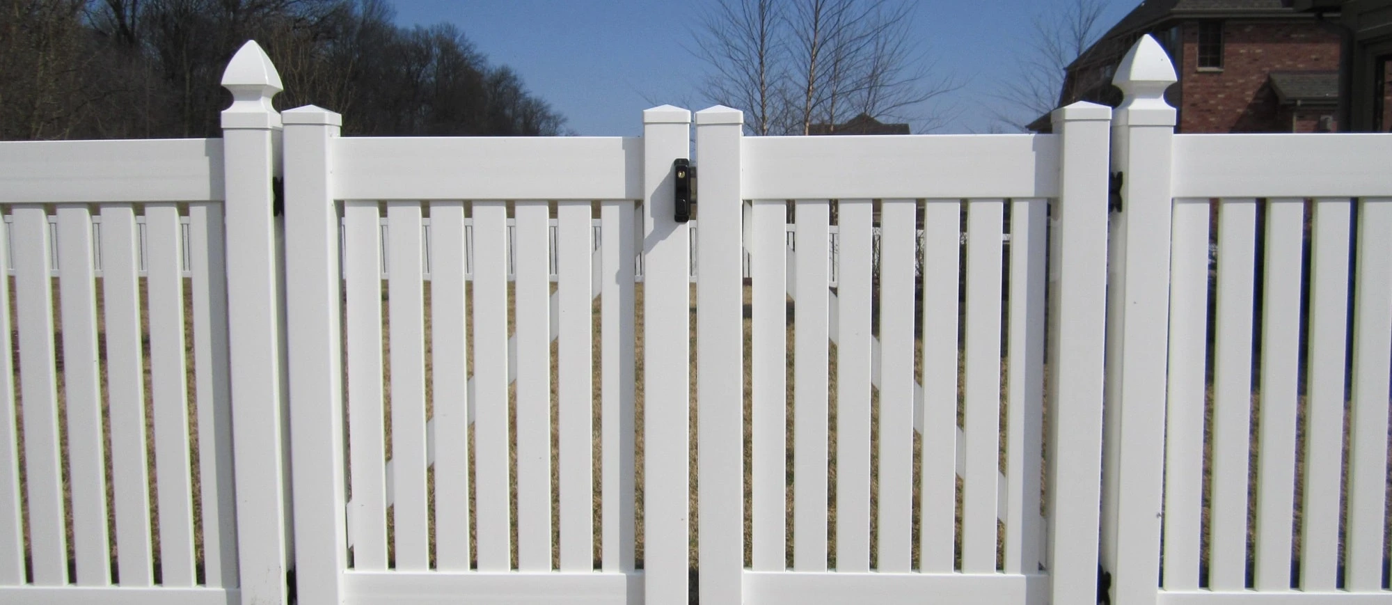 first photo of white beautiful fence