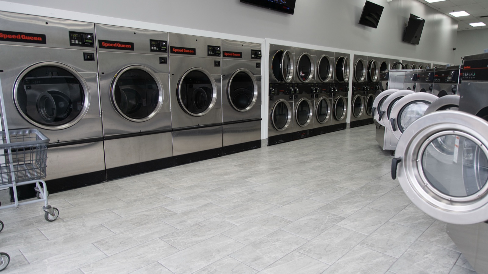 Commercial dryers and washers at our Detroit facility