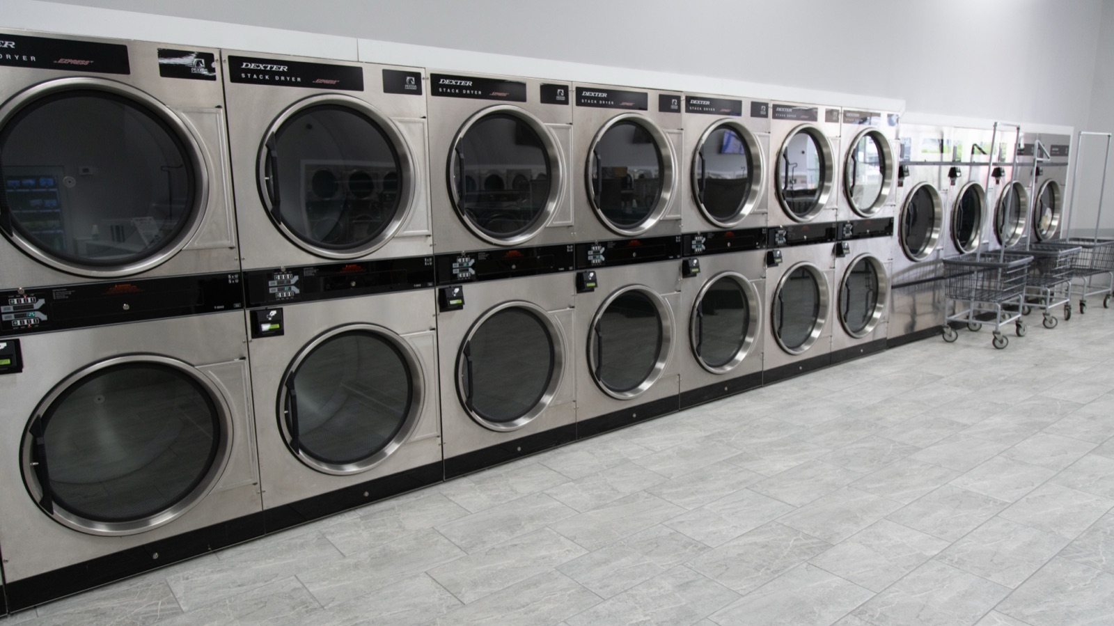 Commercial dryers used for wash and fold orders