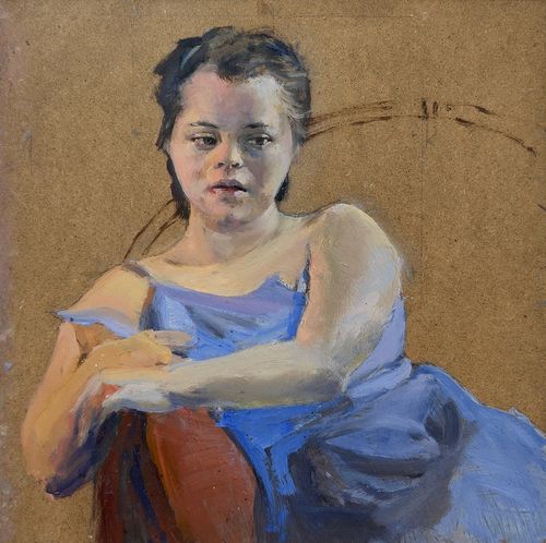 Mixed media artworks from life-drawing class